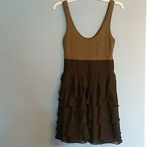 Express Tank Top Dress Grey & Black 